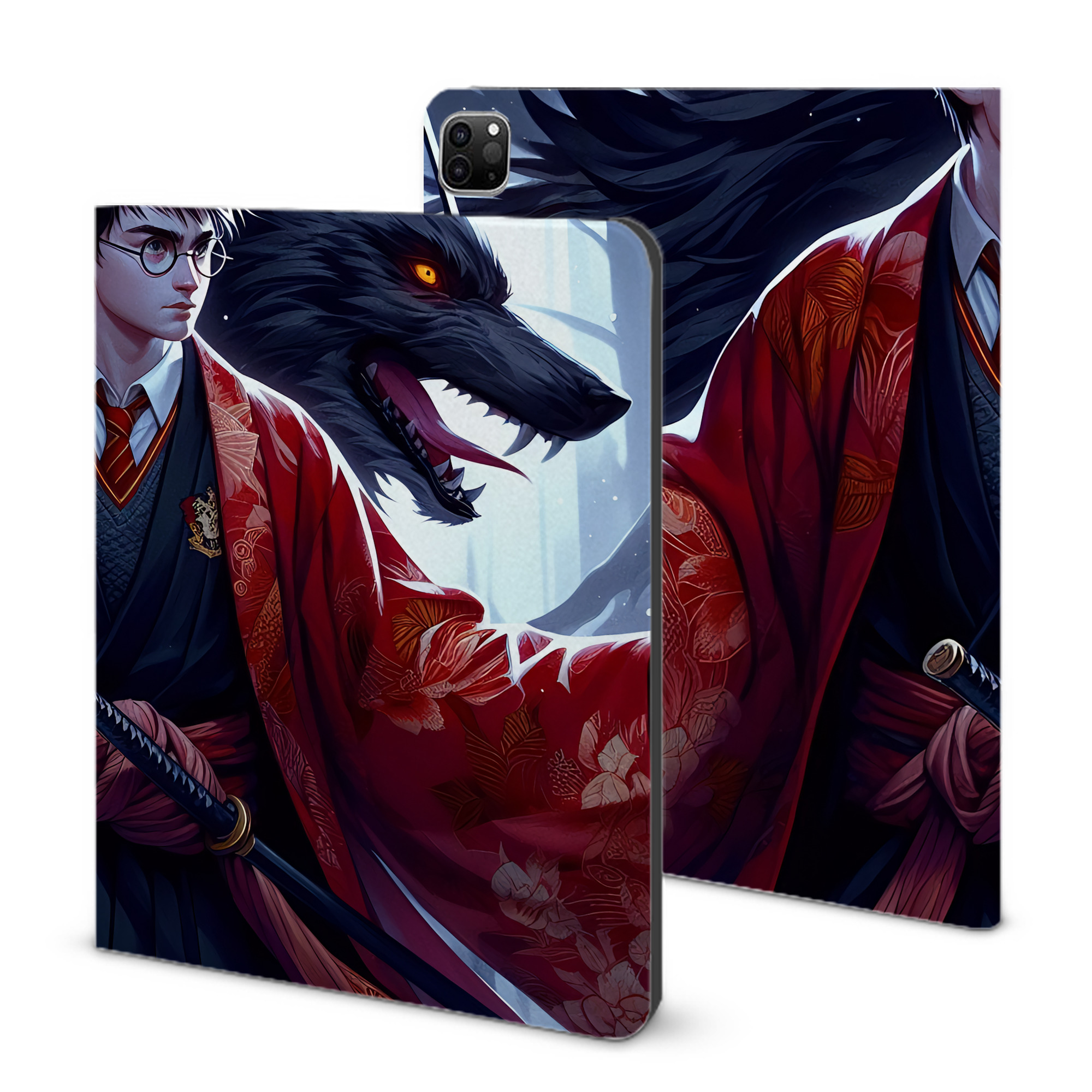 （画像用） Harry Potter ハリー・ポッターシリーズ IPad ケース ブック型 PUレザー TPU 耐衝撃 軽量 薄型 ペン収納なし 全面保護 IPad 各モデル対応